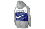 Nike Swoosh Sports Contrasting Colors Printing Alphabet Hooded Jacket Gray CJ4888-073