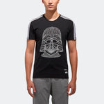 adidas neo M Sw Tee 5 Reflective Black Printing Round Neck Short Sleeve Black CV6998