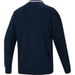 Men's adidas AFC LS CR SWT Solid Color Loose Round Neck Pullover Navy Blue HF4036