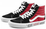 Vans SK8-HI Sidewall Logo Black Racing Red Suede Skate Shoes 'Black Racing Red' VN0A4BV6SXX