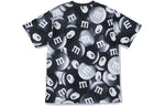 A Bathing Ape x M&Ms Monochrome Full Print T-Shirt 'Black' 1H21-109-923