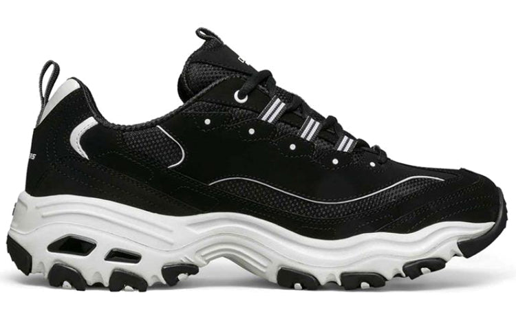 Skechers D'lites Running Shoes Black/White 52675-BLK