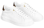 (WMNS) LOUIS VUITTON Time Out Sneakers 'White Monogram with Brown' 1AAE5M