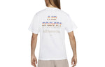 Men's Nike Alphabet Printing Casual Straight Short Sleeve Asia Edition White T-Shirt DR5756-100