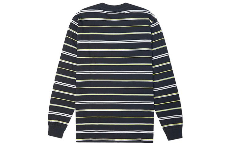 Men's Converse Skateboard Athleisure Casual Sports Stripe Long Sleeves Black T-Shirt 10020338-A03