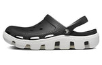Crocs Duet Beach Sandals Black White 11991-066