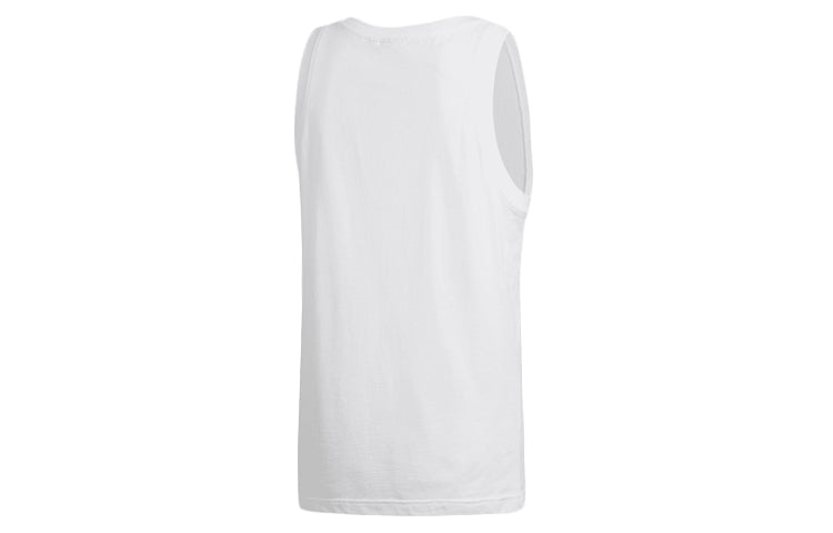 adidas originals Trefoil Logo Sleeve less Sport Vest Men's White DV1508