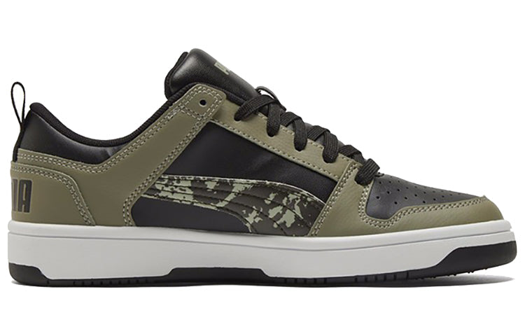 PUMA Rebound Layup Locamo Casual Sneakers Black/Green/White 368876-02