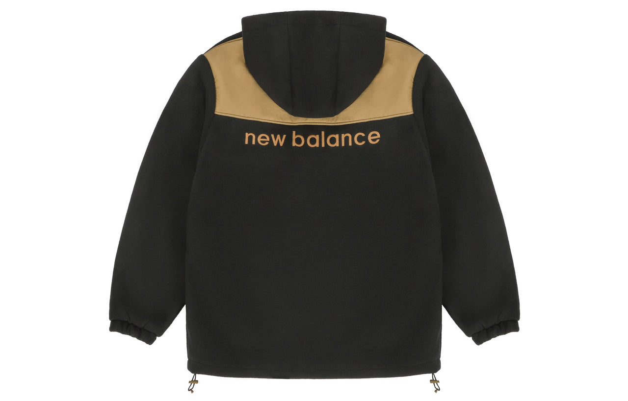 New Balance hooded Casual Jacket Couple Style Black AMJ13383-BK