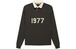 Fear of God Essentials FW22 Henley Rugby Polo 'Off Black' FOG-FW22-366