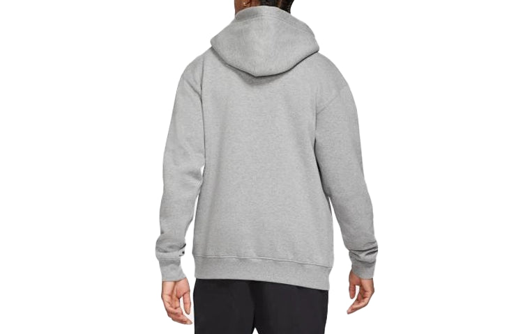 Air Jordan Embroidered Logo Sports Fleece Hoodie 'Grey' DA9818-091