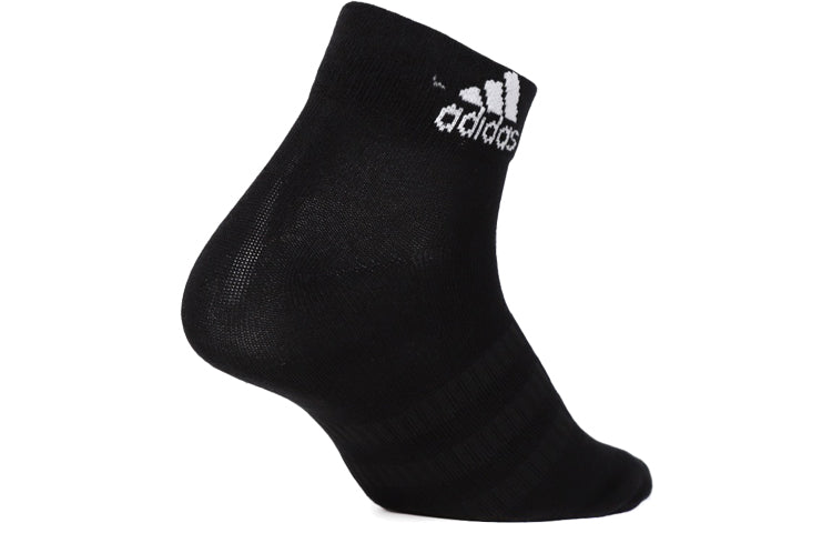 adidas Unisex LIGHT ANK Basketball Socks Combination Pack Black DZ9436