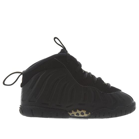 (TD) Nike Little Posite Pro 'Black Metallic Gold' 843769-010