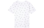 Men's Nike Logo Full Print Round Neck Pullover Short Sleeve White T-Shirt DR7910-100