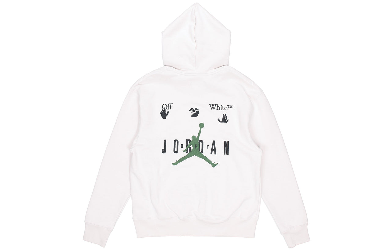 Air Jordan x Off-White MJ Hoodie Asia Sizing 'White Black Forest Gree' DM0060-054