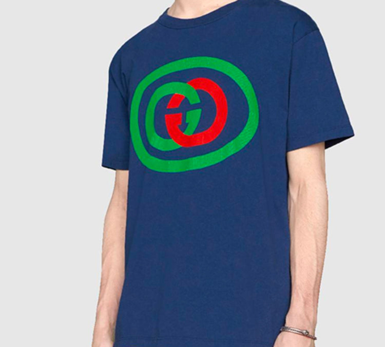 Gucci Interlocking GG Oversized For Men Navy 565806-XJBAU-4397