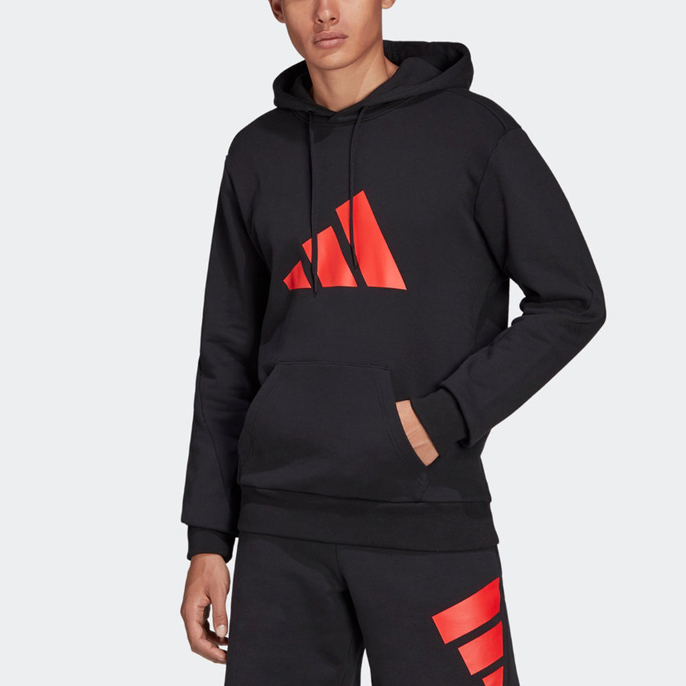 Men's adidas Contrasting Colors Logo Sports Pullover Black H46549