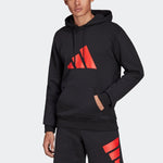 Men's adidas Contrasting Colors Logo Sports Pullover Black H46549
