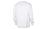 Nike Sportswear Swoosh Casual Sports Crew-neck Long Sleeve 'White' DA0087-100