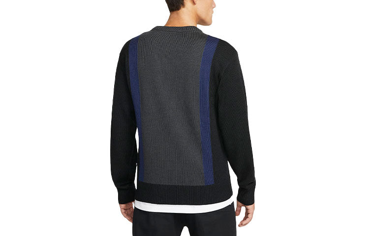 Nike SB Skateboard Colorblock Round Neck Pullover Gray DD0579-010