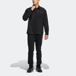 Men's adidas Terrex Voyg Ls s Solid Color Chest Zipper Pocket Detail Long Sleeves Black Shirt HN2038