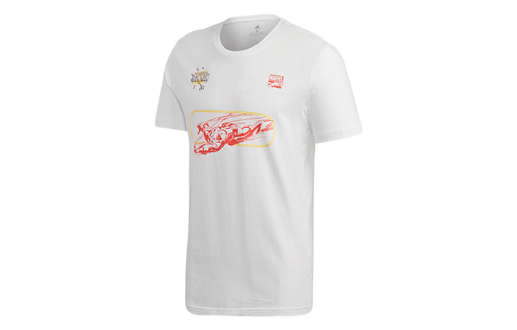 adidas x MARVEL IRON MAN Short Sleeve Men's White FN1763