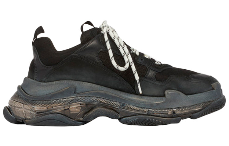 (WMNS) Balenciaga Triple S Trainer 'Black Clear Sole' 544351W09O11000