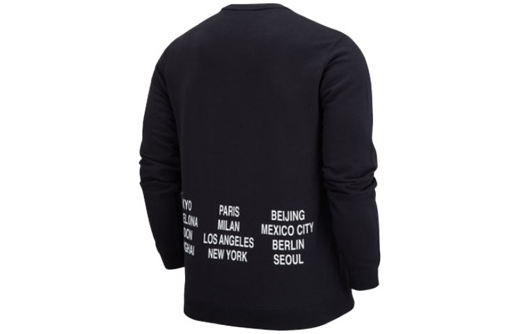 Nike Unisex Nike Sportswear Logo Printing Round-neck Sweatshirt Black DV7381-010