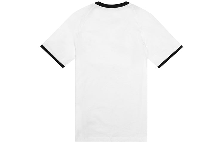 adidas originals 3-Stripes Tee Casual Round Neck Loose Logo Stripe Short Sleeve White CW1203