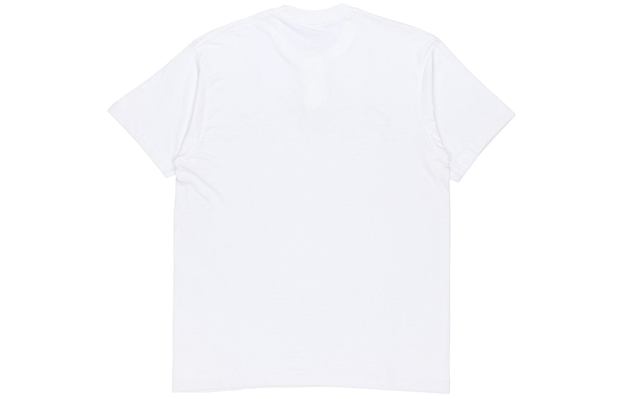 Supreme FW18 Liquid Tee White Silver logo Short Sleeve Unisex SUP-FW18-009