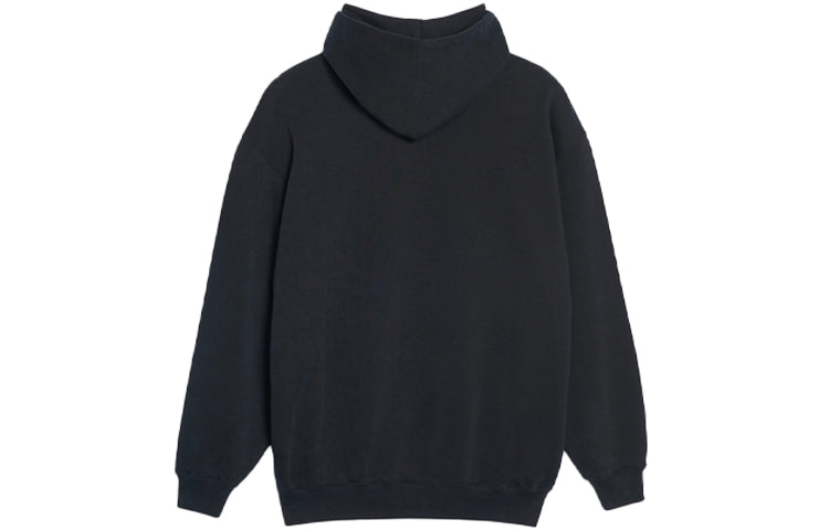 (WMNS) Balenciaga Embroidered Hoodie Black 570798TEV501000