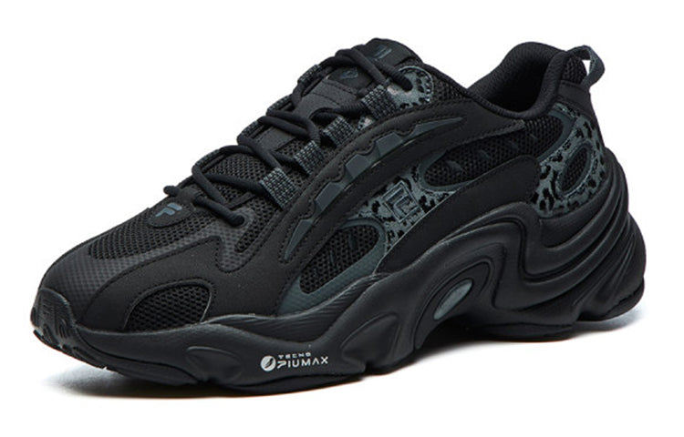 (WMNS) FILA Low-Top Running Shoes Leopard Print For Black/Green F12W121105FBK