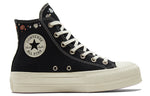 (WMNS) Converse Chuck Taylor All Star Lift Platform High 'Embroidered Floral - Black' A01592C