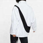 (WMNS) Nike Big Swoosh Reversible Fur Jacket 'Black White' CI8938-100