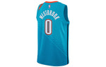 Nike NBA Russell Westbrook City Edition (Oklahoma City Thunder) Swingman Jersey Blue AJ4632-445