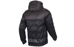 adidas neo Solid Color Stay Warm hooded Sports Down Jacket Black EI4410