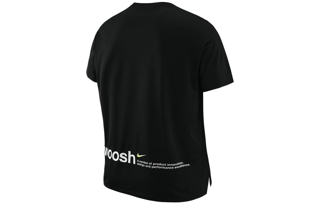 Men's Nike Alphabet Pattern Printing Round Neck Short Sleeve Black T-Shirt DX6305-010