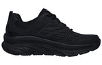(WMNS) Skechers Relaxed Fit DLux Walker Low-Top Black 149023-BBK