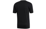 Men's adidas Alphabet Logo Printing Round Neck Casual Short Sleeve Black T-Shirt EI4599