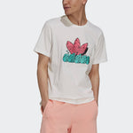 adidas Men's originals 5 As Tee Logo Sports White H13481