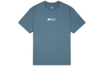 Men's Nike Loose Alphabet Logo Geometry Pattern Printing Sports Short Sleeve Gray Green T-Shirt DQ1859-058