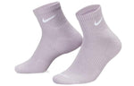 Nike SS22 Quick Dry Breathable Sports Socks Couple Style 3 Pairs Purple / Orange / White SX6890-990