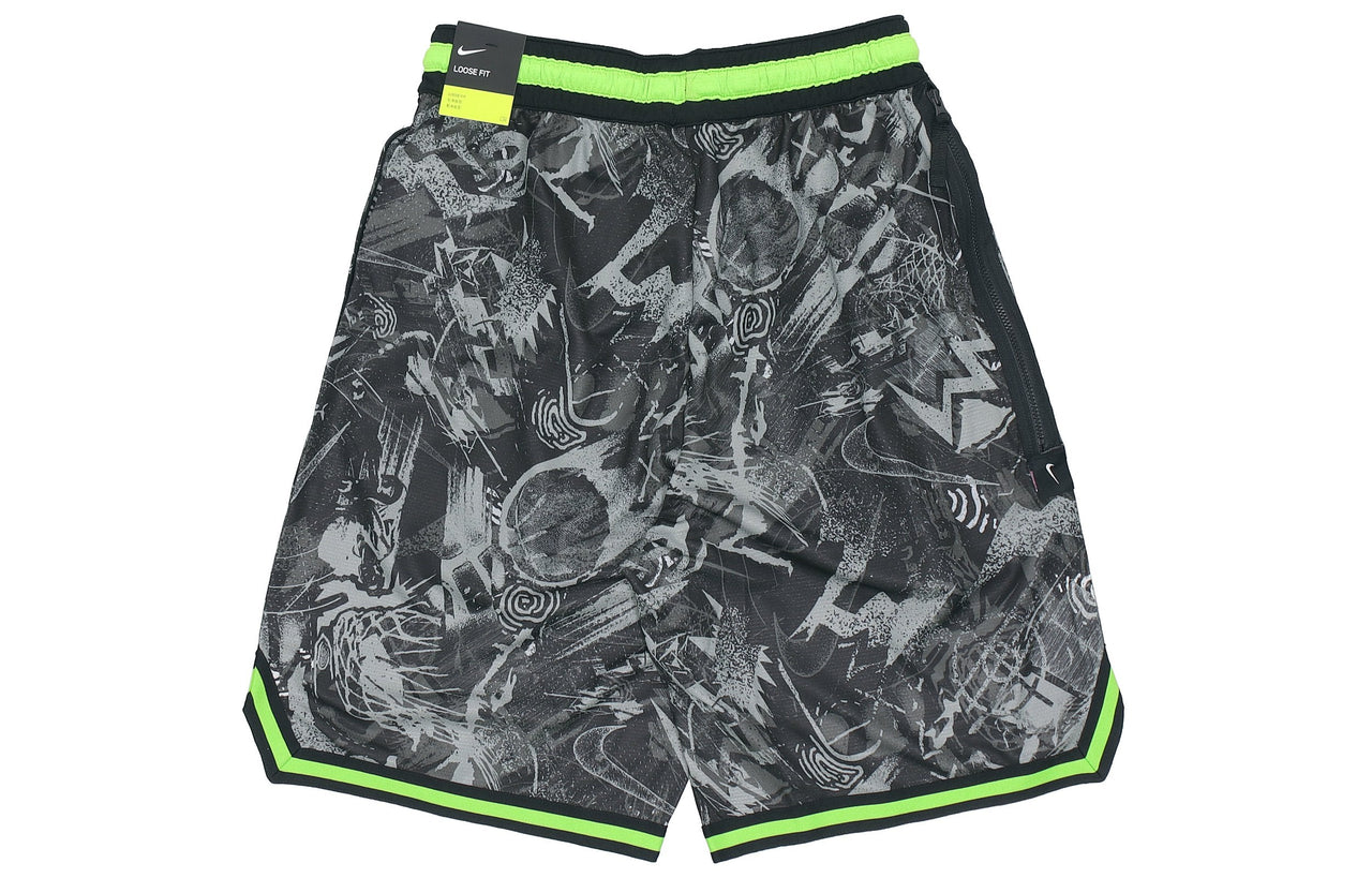 Nike NBA Brooklyn Nets Light Breathable Quick Dry Full Print Loose Basketball Shorts Black DJ4034-308