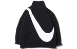 (WMNS) Nike Big Swoosh Large Logo lamb's wool Reversible Jacket US Edition Black CI8937-010