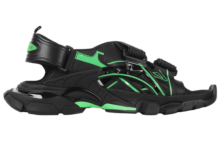 Balenciaga Track Sandal 'Black Fluo Green' 617542W3AJ11030