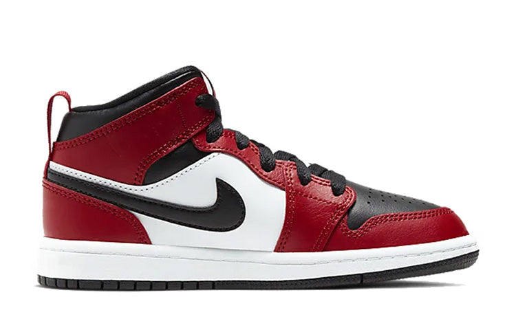 (PS) Air Jordan 1 Mid 'Chicago Black Toe' 640734-069