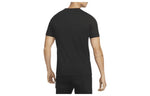 Nike Lebron Pattern Printing Knit Casual Short Sleeve Black DQ1884-010