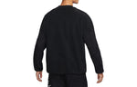 Nike CNY Chinese New Year's Edition Therma-Fit Logo Embroidered Loose Fleece Sports Round Neck Pullover Black DQ5062-010