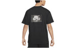 Men's Nike Alphabet Logo Pattern Printing Round Neck Pullover Short Sleeve Black T-Shirt DR5758-010