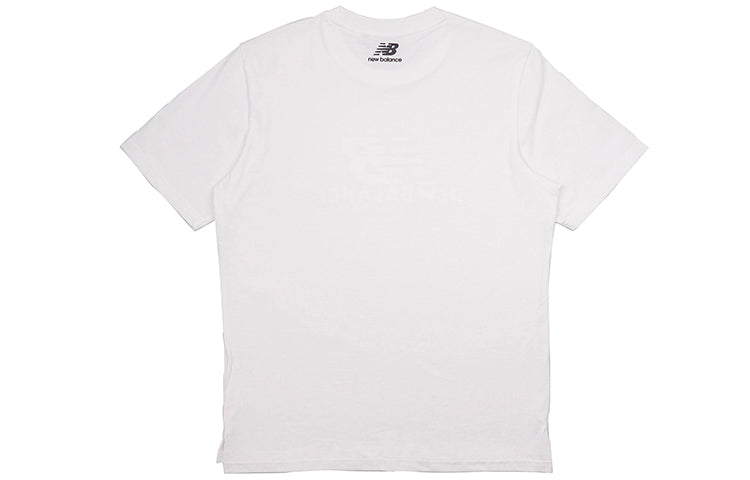 New Balance Men's New Balance Athleisure Casual Sports Round Neck Short Sleeve Version White NEA23031-WT